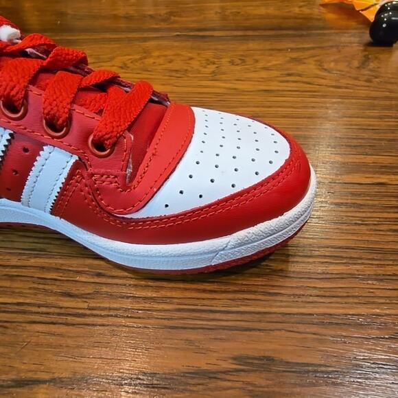 Adidas Top 10 Leather RB Low Trainer Sneakers Athletic Red White Men’s Size 5.5 main image 11